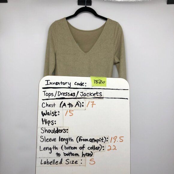 Anthropologie Saturday Sunday Moss green Rhea Boat-Neck Long Sleeve top S - Picture 15 of 16